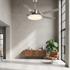 Modern Minimalist 6-Speed Reverse Stainless Steel Ceiling Fan