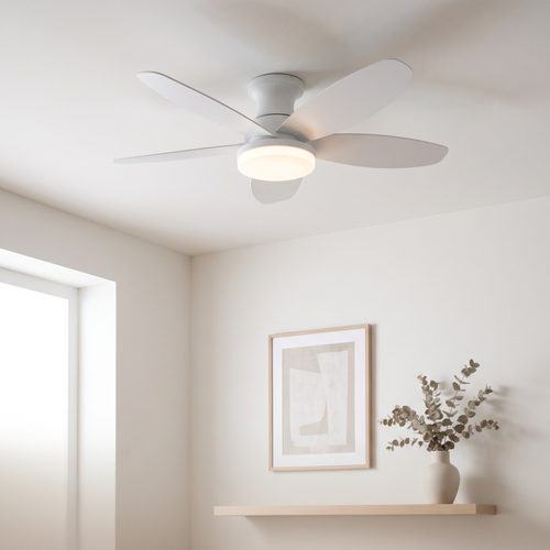 Ceiling Fan Light White Dimmable Remote Control