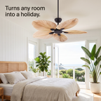 Palm Leaf Ceiling Fan