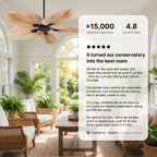 Palm Leaf Ceiling Fan