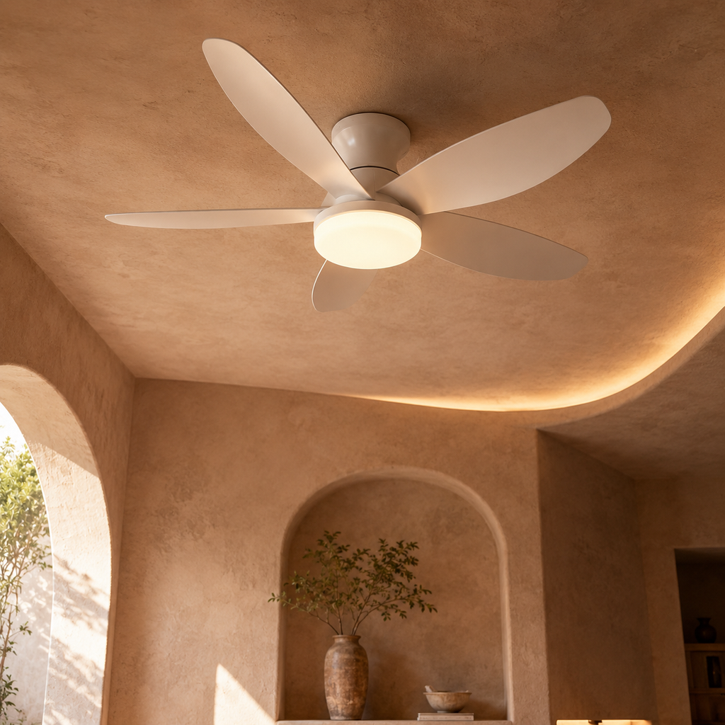 Ceiling Fan Light White Dimmable Remote Control