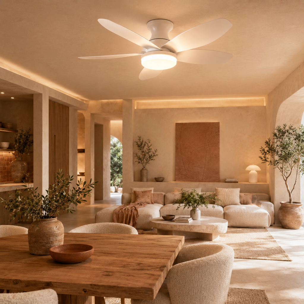 Ceiling Fan Light White Dimmable Remote Control