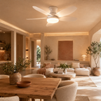 Ceiling Fan Light White Dimmable Remote Control