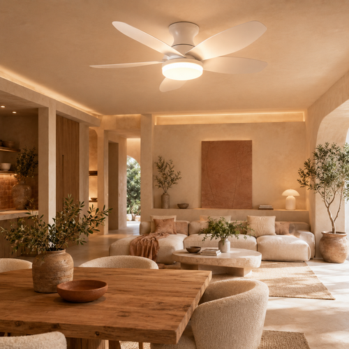 Ceiling Fan Light White Dimmable Remote Control