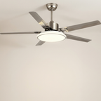 Modern Minimalist 6-Speed Reverse Stainless Steel Ceiling Fan