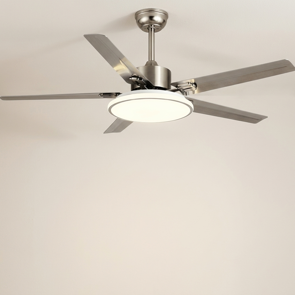 Modern Minimalist 6-Speed Reverse Stainless Steel Ceiling Fan