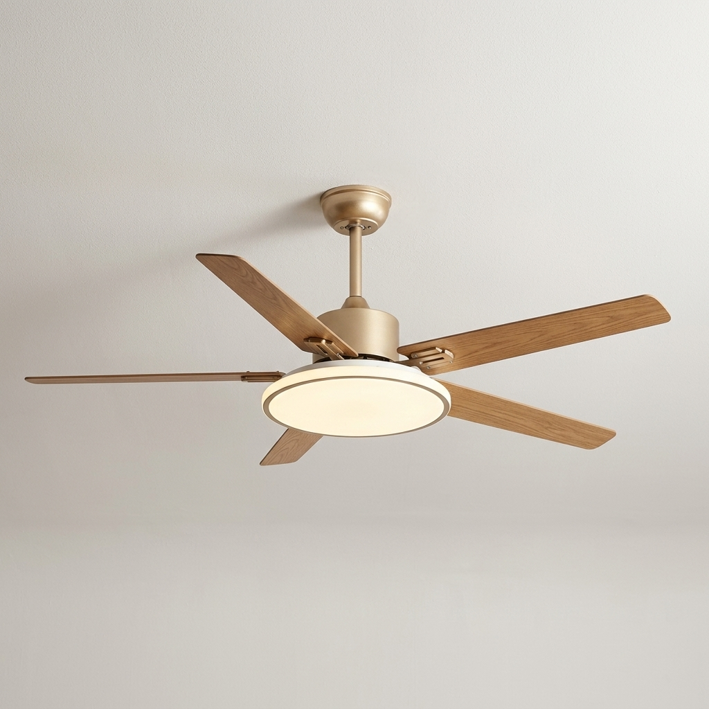 Modern Minimalist 6-Speed Reverse Stainless Steel Ceiling Fan