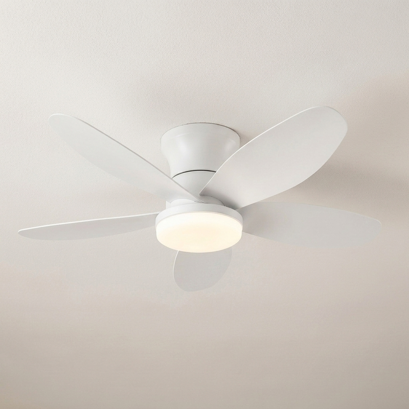Ceiling Fan Light White Dimmable Remote Control