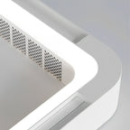 Modern Minimalist Mainless Lighting LED Bladeless Ceiling Fan Light