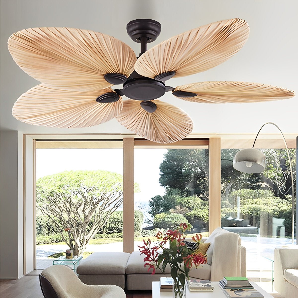 Palm Leaf Ceiling Fan