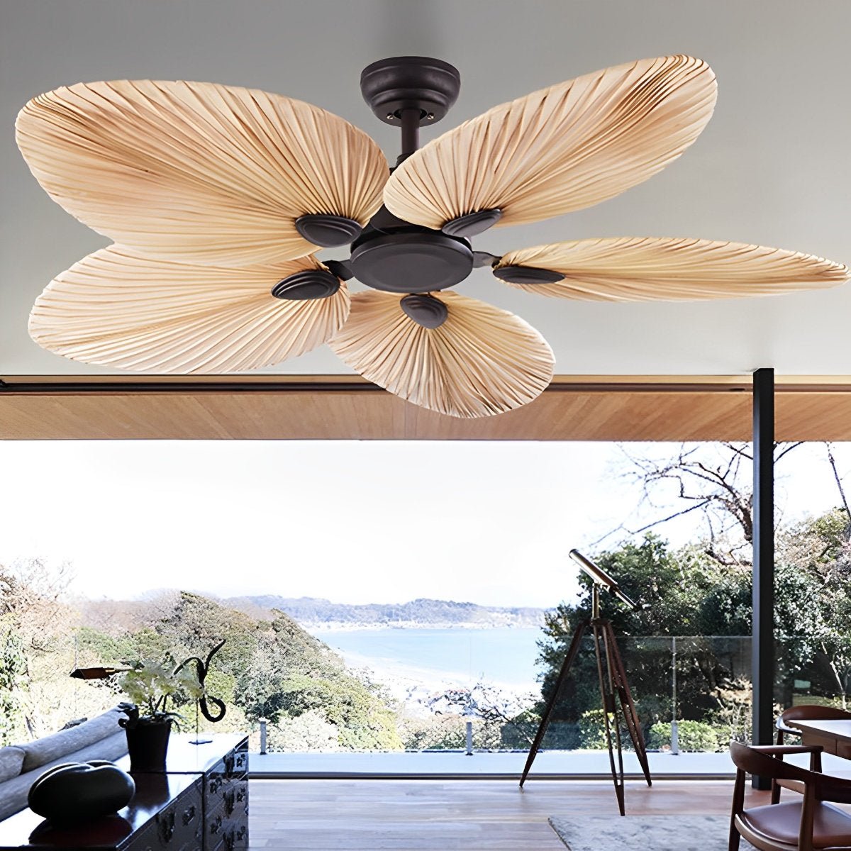 Palm Leaf Ceiling Fan