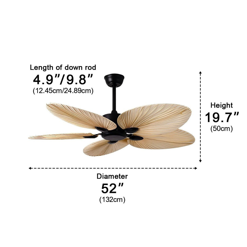 Palm Leaf Ceiling Fan