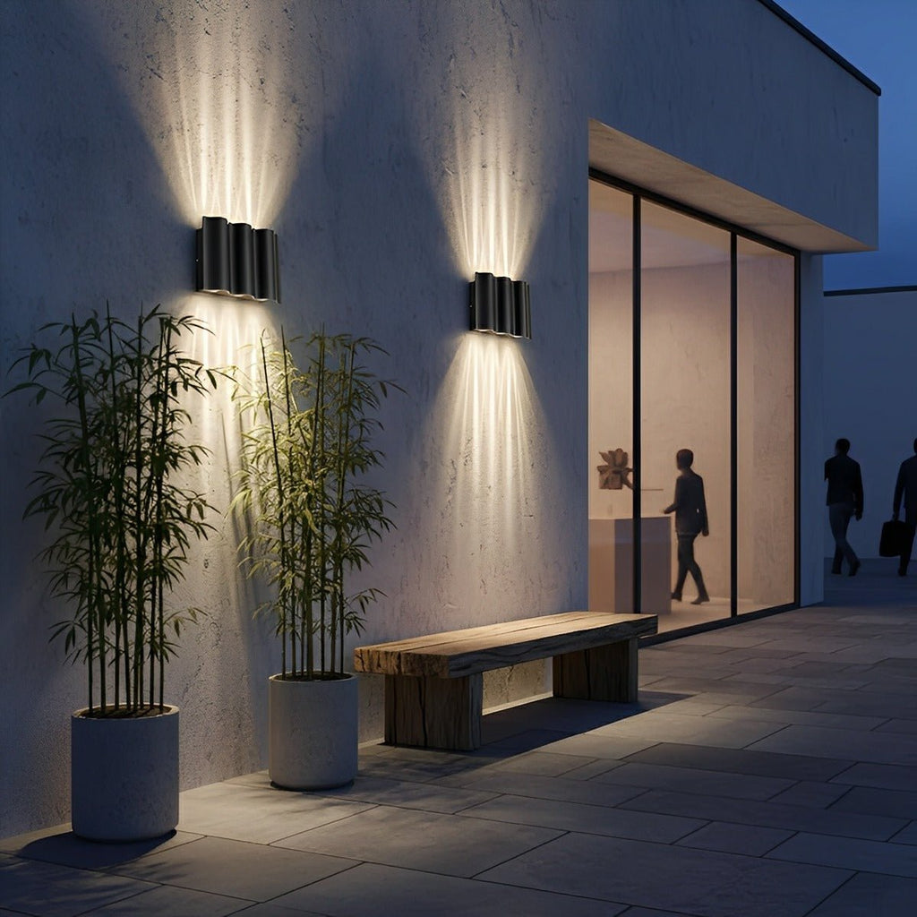 Waterproof Modern Water Wave Up and Down Wall Sconce Light
